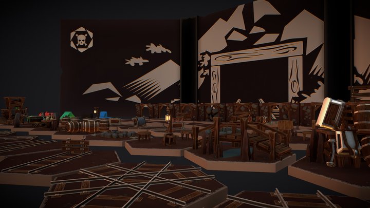 Boardgame Model Pack - Mine 3D Model