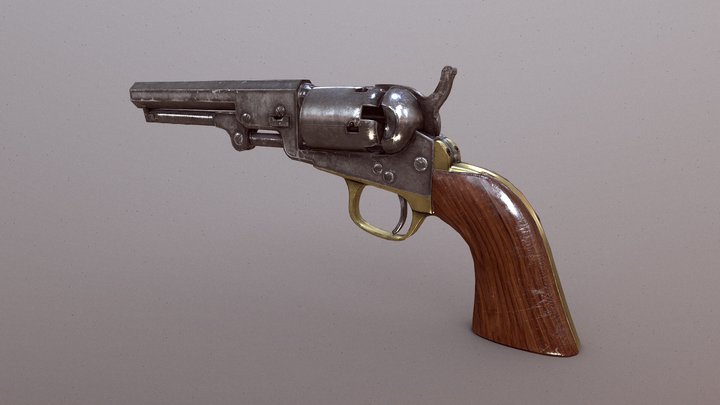 Colt Model 1849 3D Model