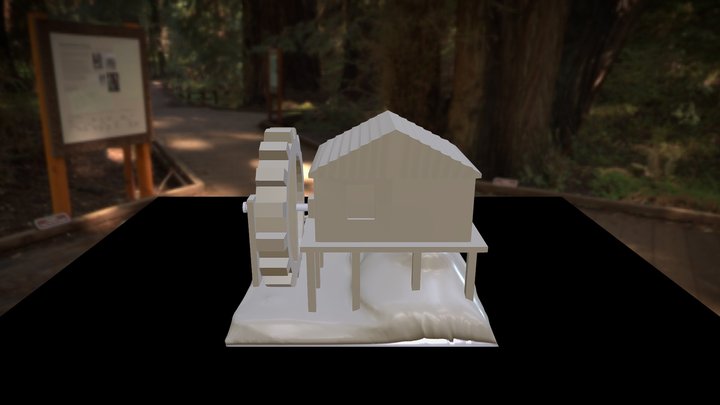 Water Wheel 3D Model
