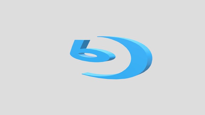 3D logo quiz Blu-Ray asset 3D Model