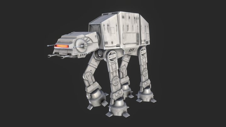 AT-AT 3D Maquette en papier Star Wars Espace Armored Walker Sol Véhicule 20 cm 
