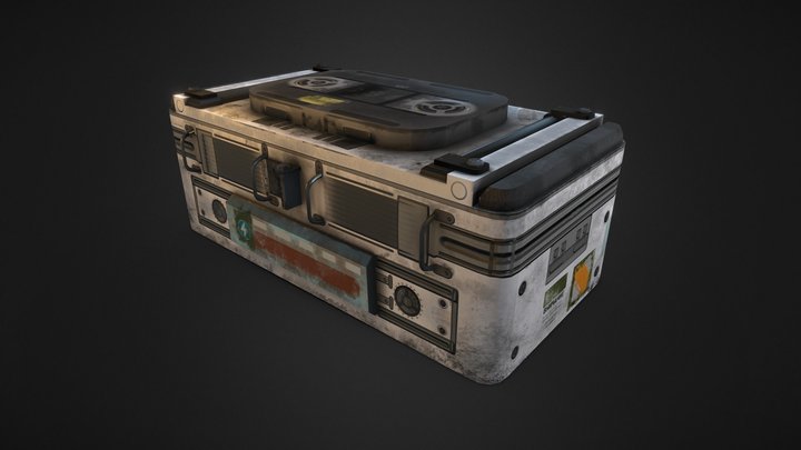 C3 - Sci-Fi Container 1 3D Model