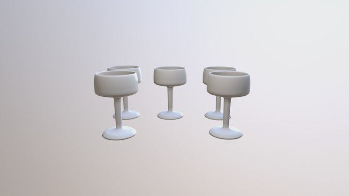 Wine Cup Blend 3D Model