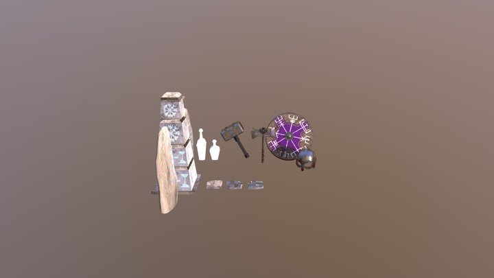 McBride 6 Props 3D Model