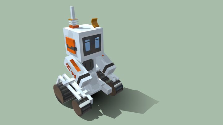 Minecraft Robot 3D Model