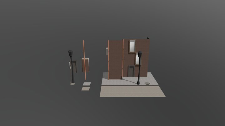 Low Budget Street 3D Model