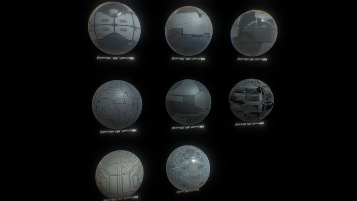 Sci-fi Materials pack x8 (See description) – Modello 3D gratuito STL