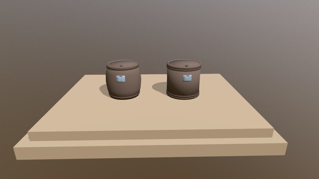 Low Poly Black Powder Keg - 3D model by Anette Moseidjord (@AnetteM ...