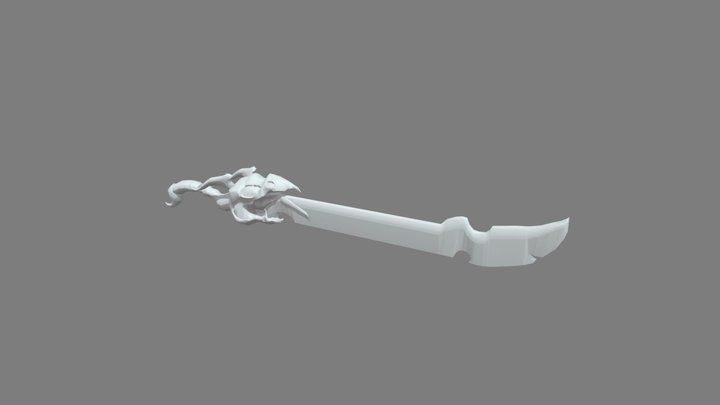 Dragon sword WIP 3D Model