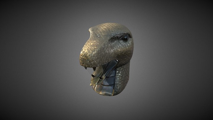 Bronze Snake Head (Old Summer Palace) 3D Model