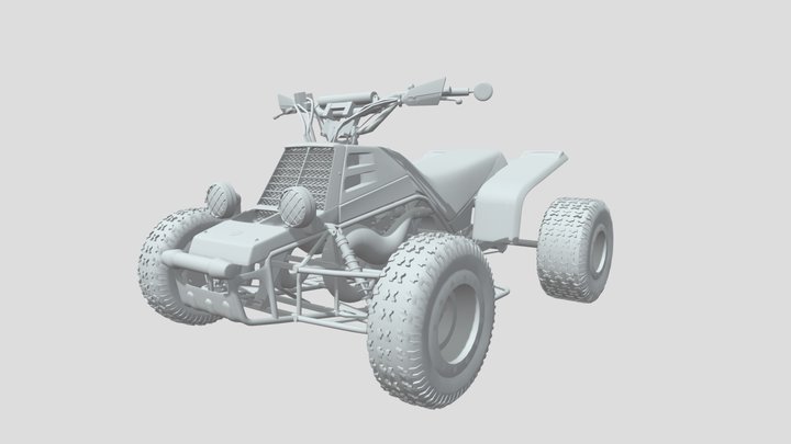 Yamaha banshee 350 3D Model