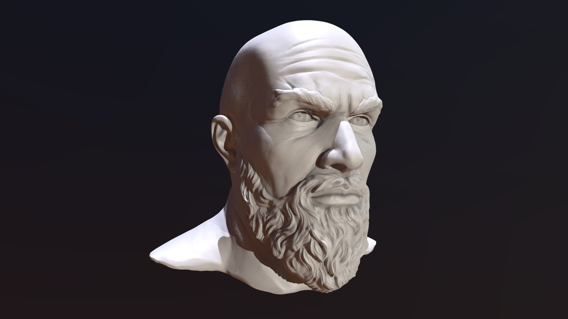 Male Head Sculpt Printable