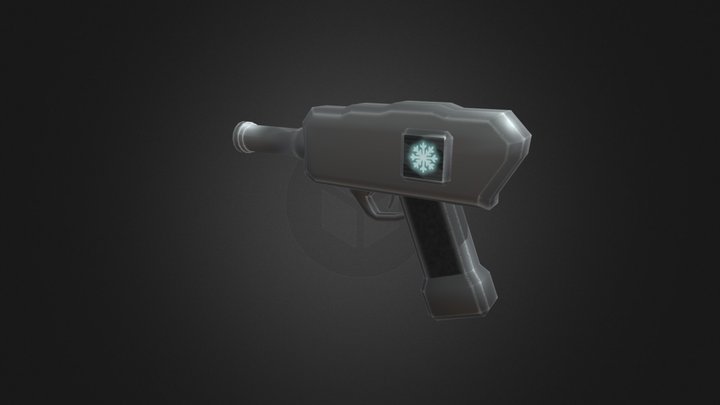 Low Poly Freeze Ray 3D Model