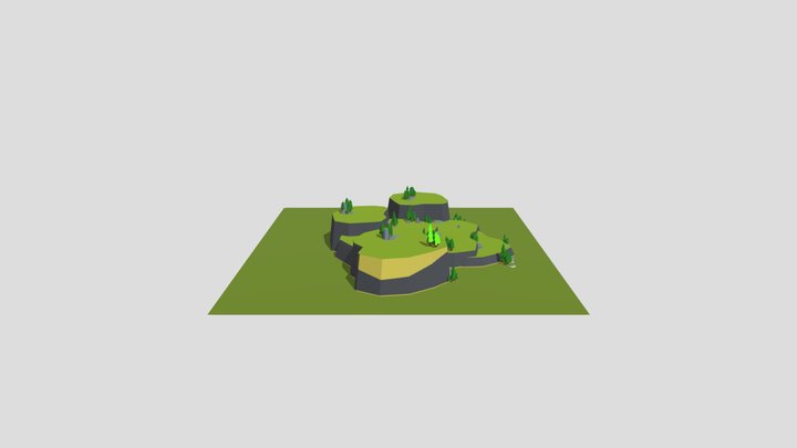 Low Poly LandScape 3D Model