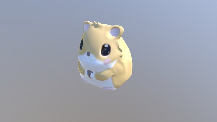 Chubby Hamster 3D Model