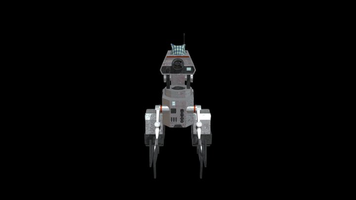 Sci-Fi Worker 3D Model