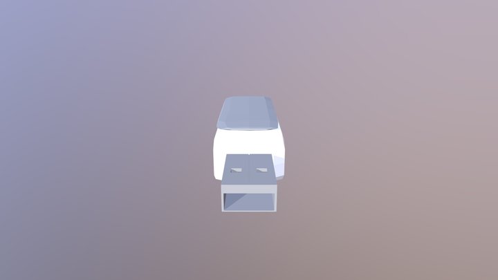 Low Poly USB 3D Model