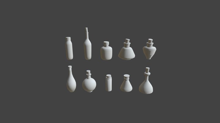 Bottles 3D Model