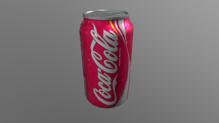 Cocacola can prop 3D Model