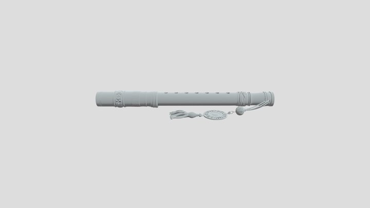 Lord Krishna's flute 3D Model