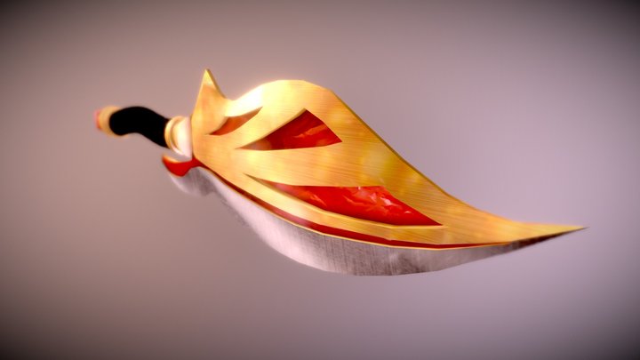 (Low Poly) Dagger 3D Model