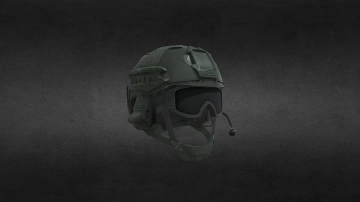 OpsCore Fast Ballistic Helmet 3D Model