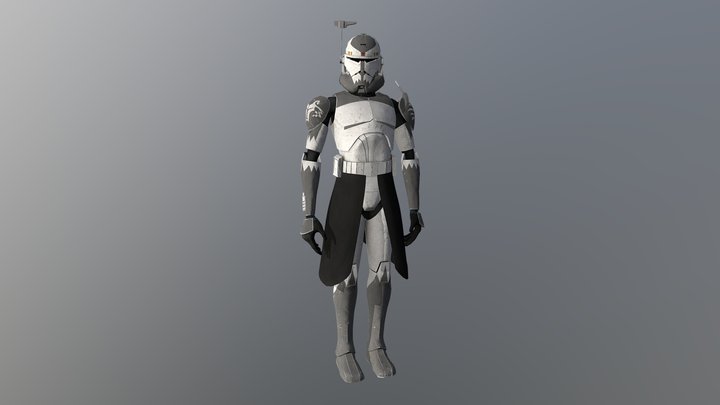 104th Commander Wolffe 3D Model