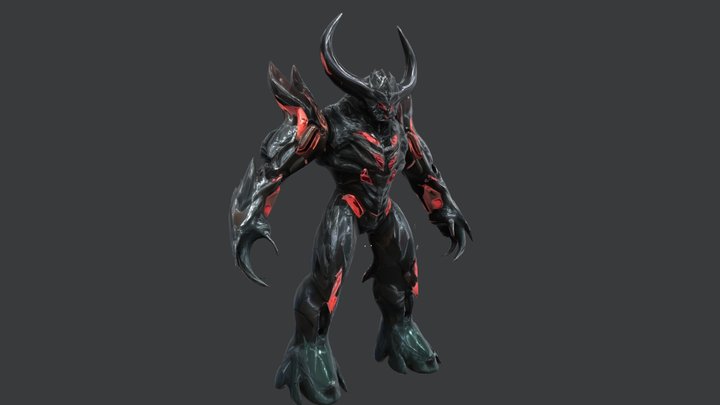 mecha demon character 3D Model