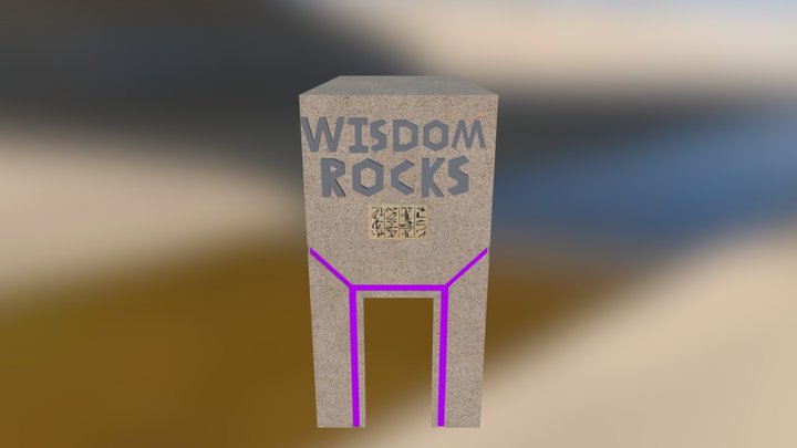 Wisdom Rocks Vendor 3D Model