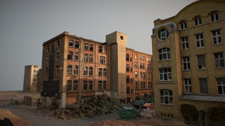 Abandoned Building - Factory Leipzig Leutzsch 3D Model