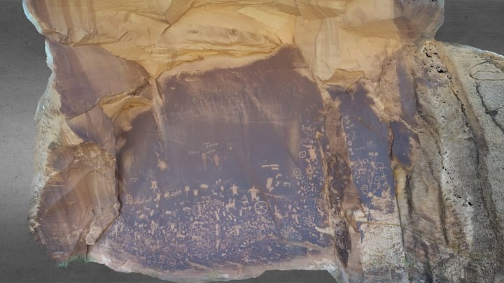 Newspaper Rock 3D Model