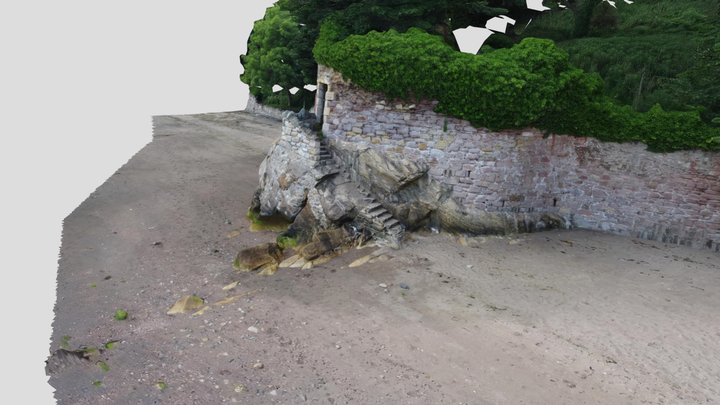 Old beach steps, Kirkcaldy 3D Model