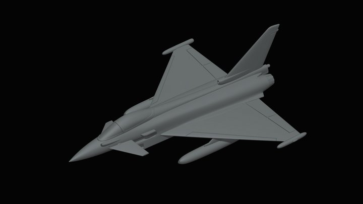 EUROFIGHTER TYPHOON 3D PRINT READY STL FILES 3D Model