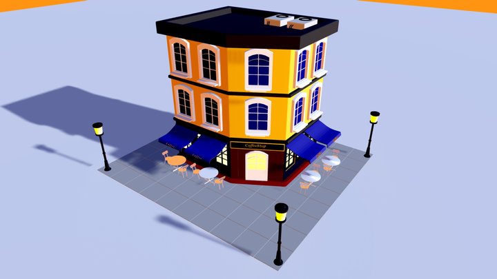Cofee Shop 3D Model