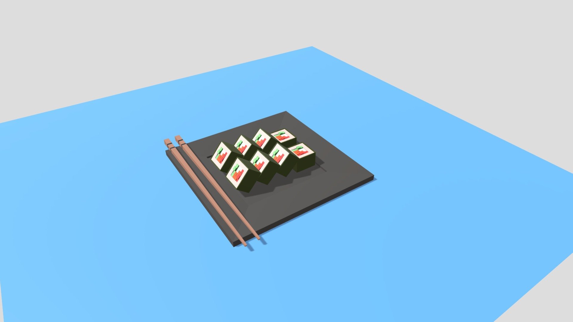 Low Poly Sushi