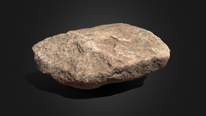 High-Poly Rock Photogrammetry 3D Model