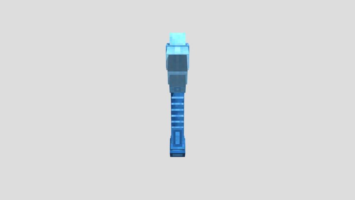Crystalite Pickaxe 3D Model