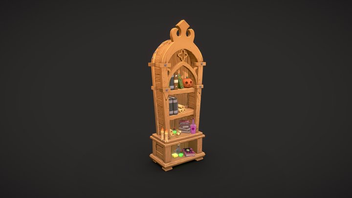 Stylized Wardrobe 3D Model