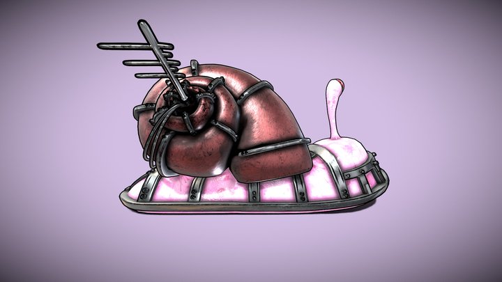 Mecha Snail 3D Model