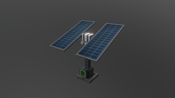 Advanced Solar Panel 3D Model