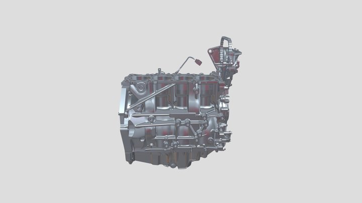 Engine Block 3D Model