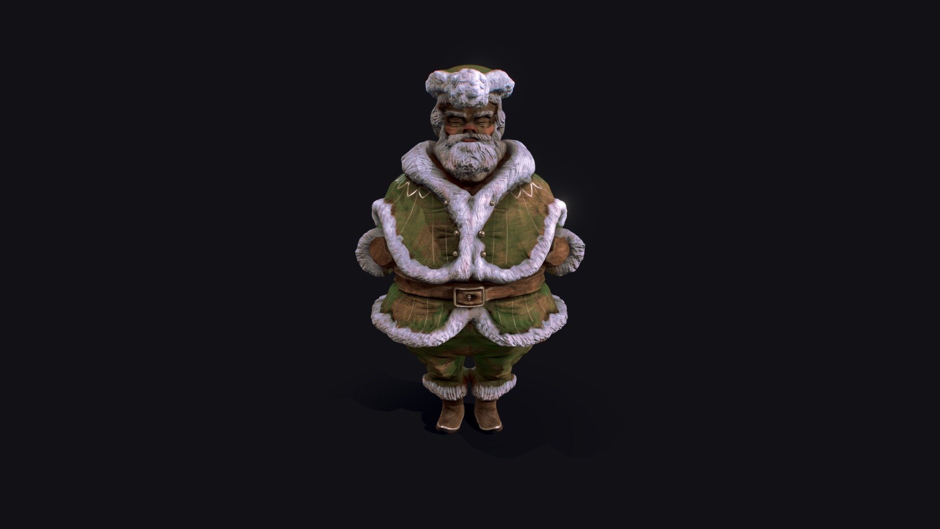 Wood Santa Claus