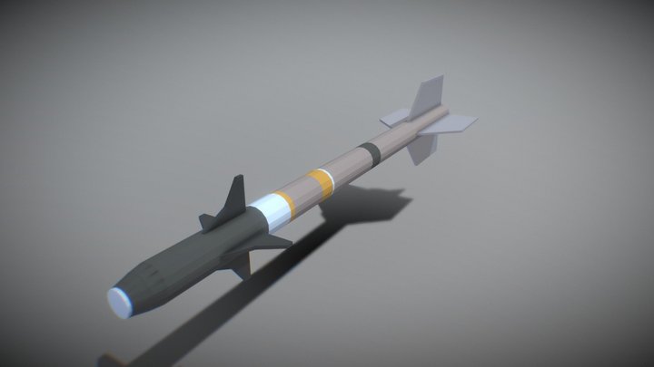AIM-9 Sidewinder (Blockbench) 3D Model
