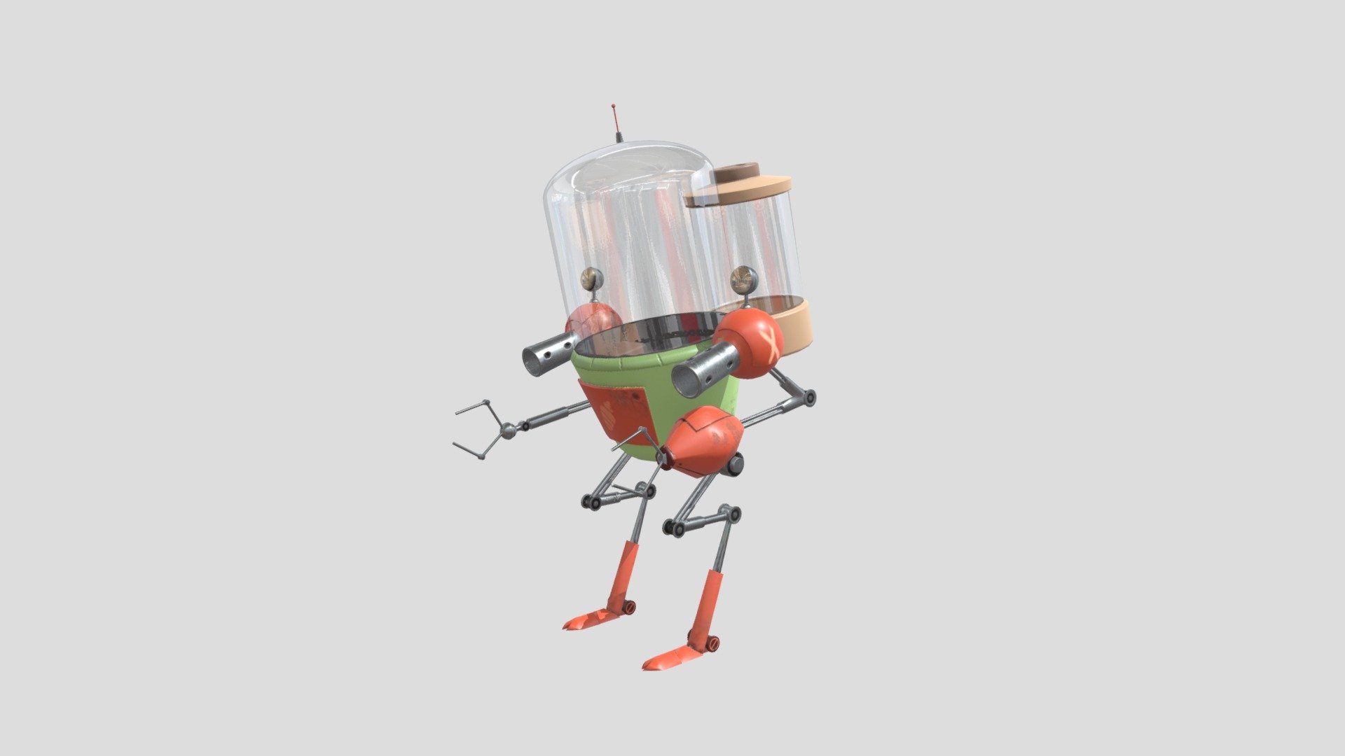 Carrot Bot v3 - 3D model by drewsky09 [f4903c1] - Sketchfab