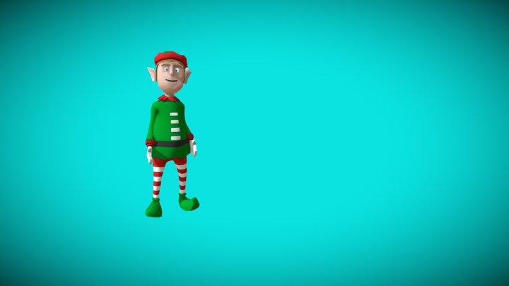 LOW POLY ELF (RIGGED) 3D Model
