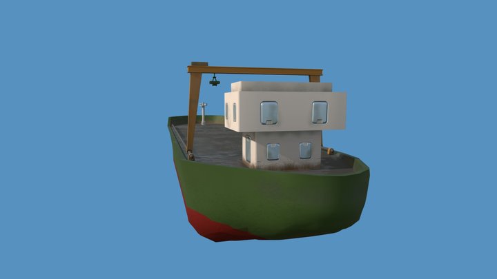 Containership 3D Model