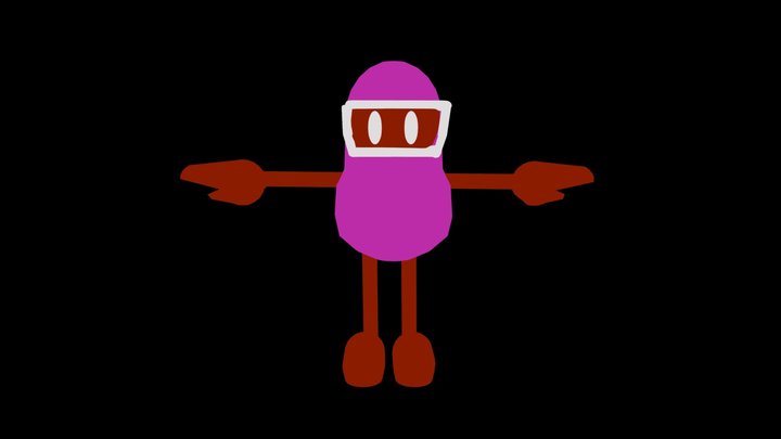 Eggplant Man 3D Model