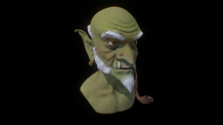 Goblin Bust 3D Model