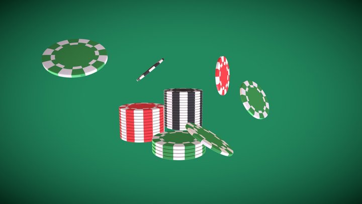 Poker Chips Casino 3D Model