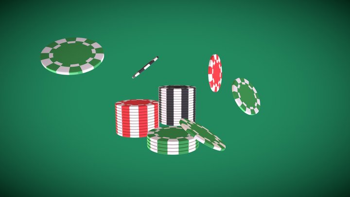 Poker Chips Casino 3D Model